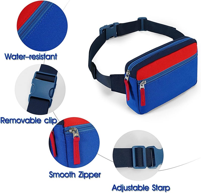 cotmcor Store Valentines Day Gifts for Kids: Fanny Pack Birthday Gift for 5 6 7 8 9 10 11 12 Year Old Teen Girls, Preppy Cute Trendy Stuff Colorblock Crossbody Bag Adjustable Belt Bags for Travel Outdoor - Image 5